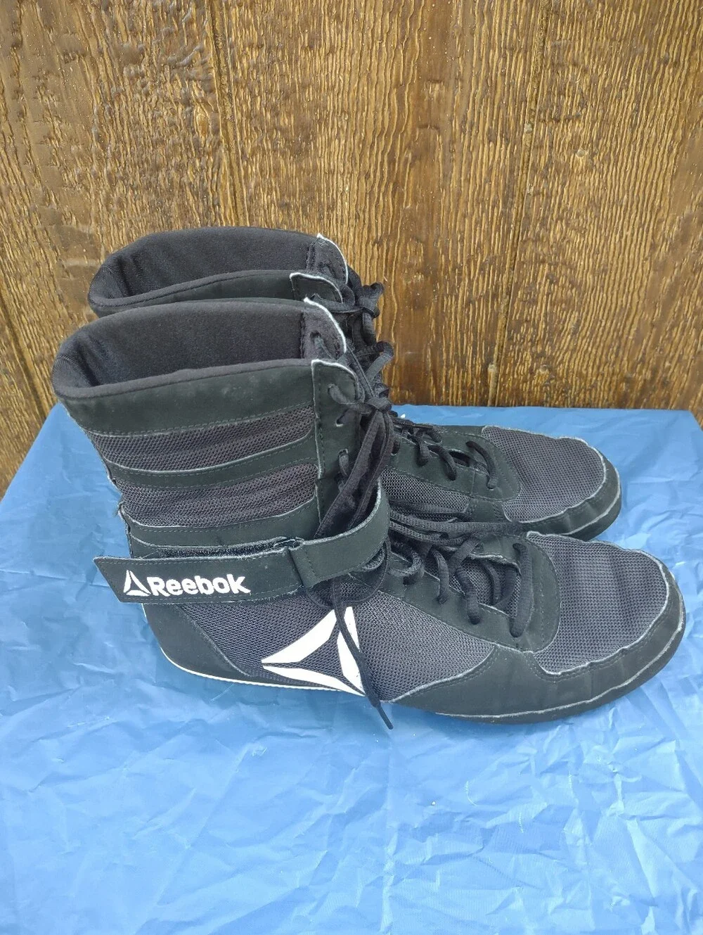 Reebok Men's Black and White Trainers Size 11